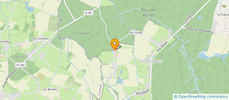 localisation de l'entreprise M PRESTAT'R BTP  FONTAINEBRUX