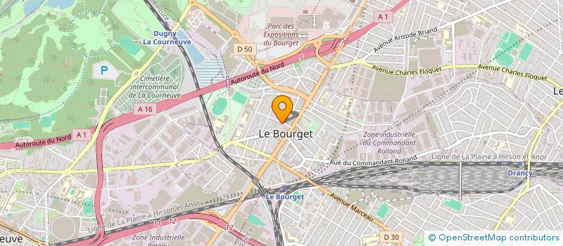 localisation de l'entreprise M PRESTIGE à LE BOURGET