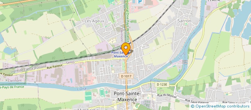 localisation de l'entreprise M. PRIMEUR & 4 SAISONS  PONT-SAINTE-MAXENCE