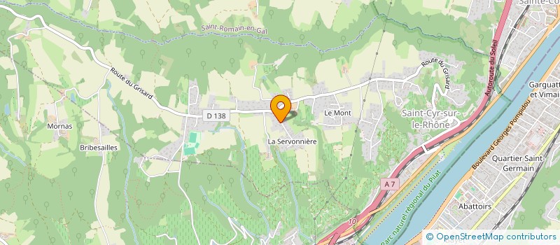 localisation de l'entreprise M PROCESS & TESTS à SAINT-CYR-SUR-LE-RHONE