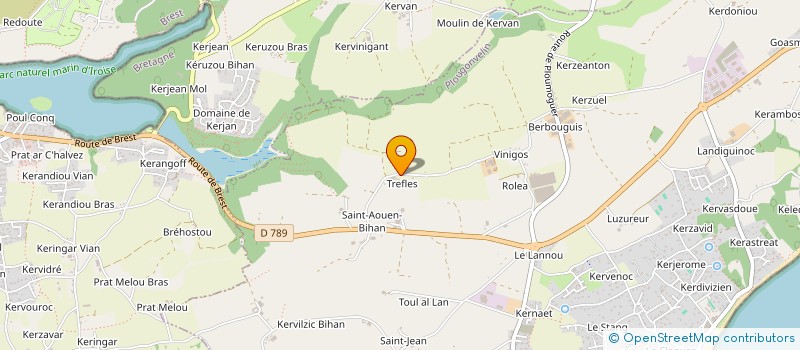 localisation de l'entreprise M. PROD à PLOUGONVELIN