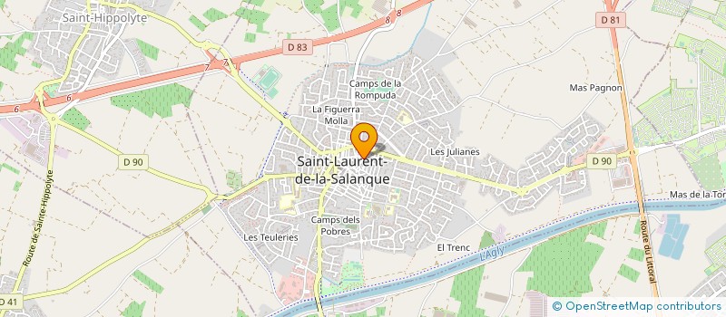 localisation de l'entreprise M-PRODUCTEURS à SAINT-LAURENT-DE-LA-SALANQUE