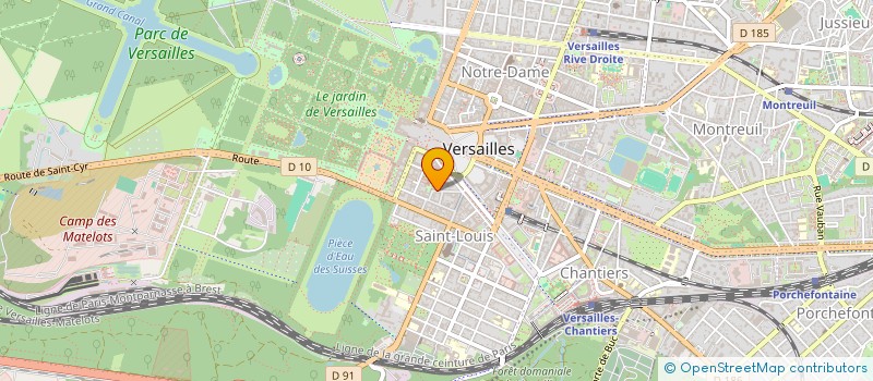 localisation de l'entreprise M PRODUCTIONS à VERSAILLES