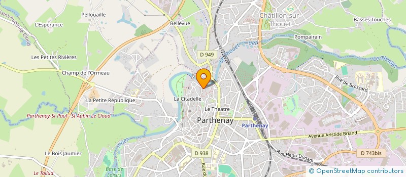 localisation de l'entreprise M. PROMOTION  PARTHENAY