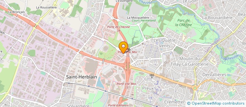 localisation de l'entreprise M'PROTELEC  SAINT-HERBLAIN