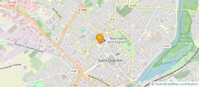 localisation de l'entreprise M Q DE LA TOUR à SAINT-QUENTIN