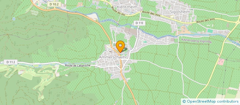 localisation de l'entreprise M.Q.H.  AMMERSCHWIHR