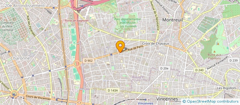 localisation de l'entreprise M&Q MONTREUIL à MONTREUIL