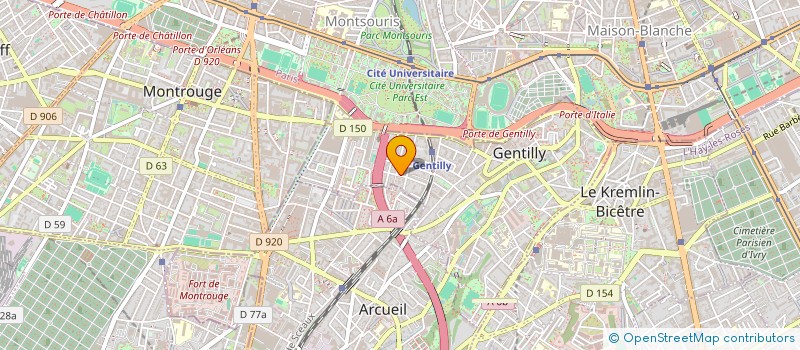 localisation de l'entreprise M.R  GENTILLY