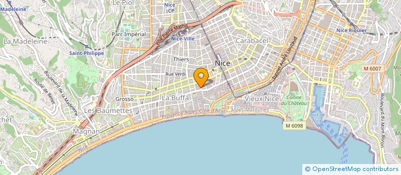 localisation de l'entreprise M;R à NICE