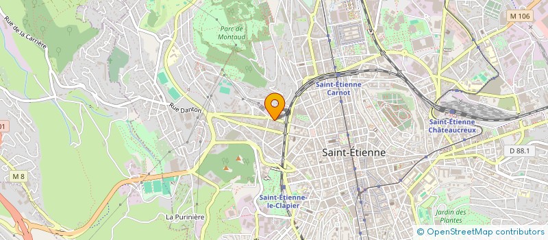 localisation de l'entreprise M & R à SAINT-ETIENNE