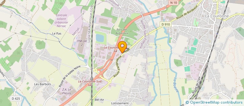 localisation de l'entreprise M&R  ROULLET-SAINT-ESTEPHE