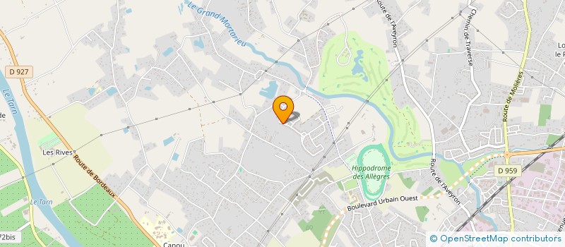 localisation de l'entreprise M.R.A  MONTAUBAN