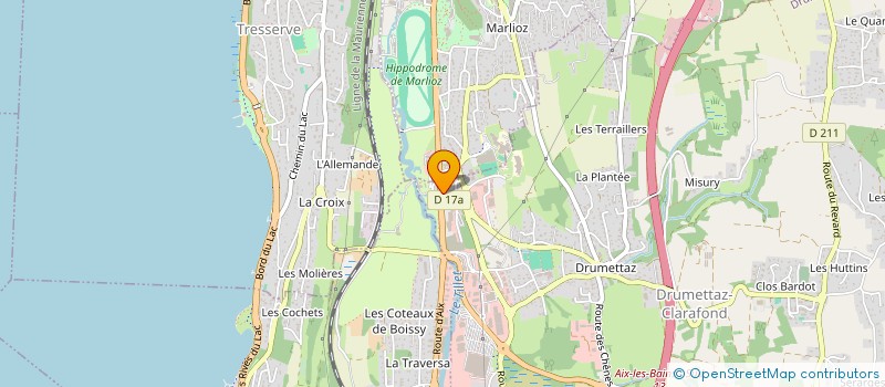 localisation de l'entreprise M.R. AUDITION à DRUMETTAZ-CLARAFOND