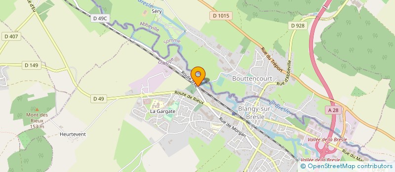 localisation de l'entreprise M-R AUTOMOBILE à BLANGY-SUR-BRESLE