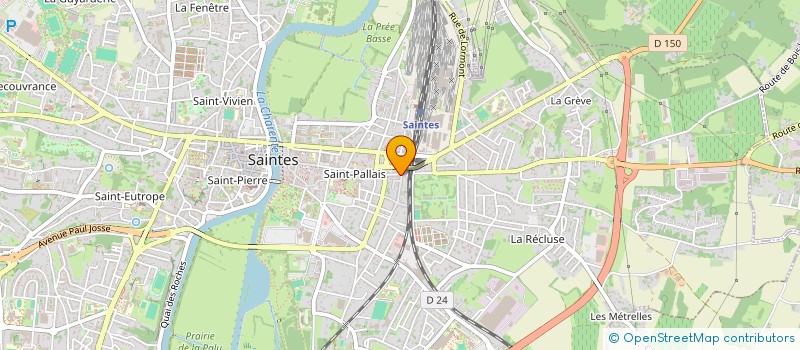 localisation de l'entreprise M.R.B 17 à SAINTES