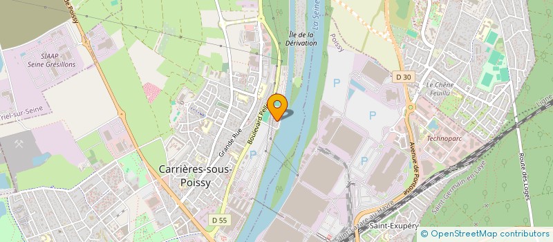 localisation de l'entreprise M. R. C.  CARRIERES-SOUS-POISSY