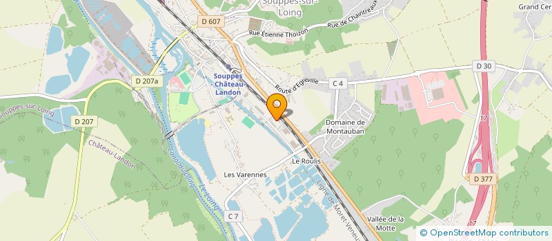 localisation de l'entreprise M R C  SOUPPES-SUR-LOING