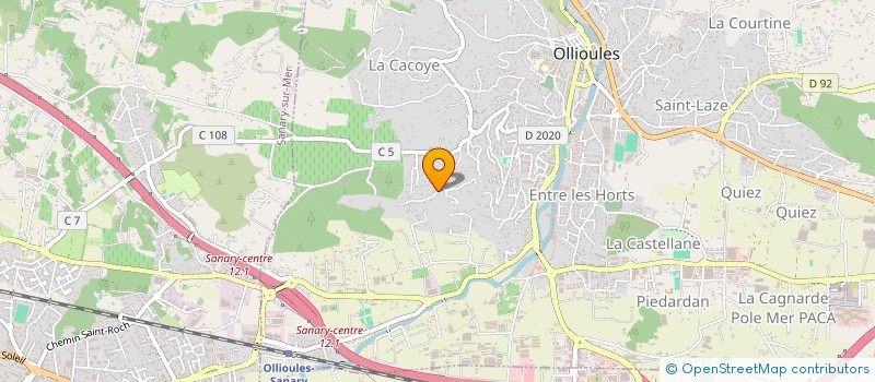 localisation de l'entreprise M.R.C. CONSULTING à OLLIOULES