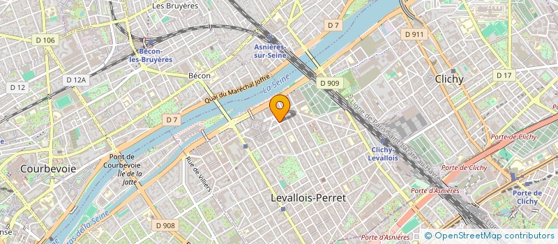 localisation de l'entreprise M.R. CAPITAL à LEVALLOIS PERRET