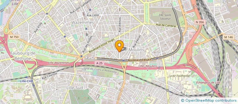 localisation de l'entreprise M.R. CHEMINEES à LILLE