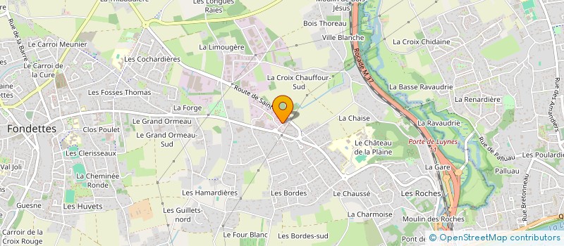 localisation de l'entreprise M.R.D. à FONDETTES