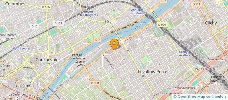 localisation de l'entreprise M.R. EXPERTISE à LEVALLOIS-PERRET