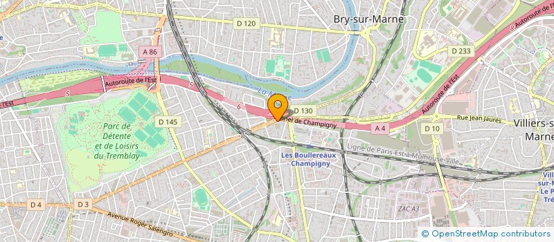 localisation de l'entreprise M.R EXPRESS à CHAMPIGNY-SUR-MARNE