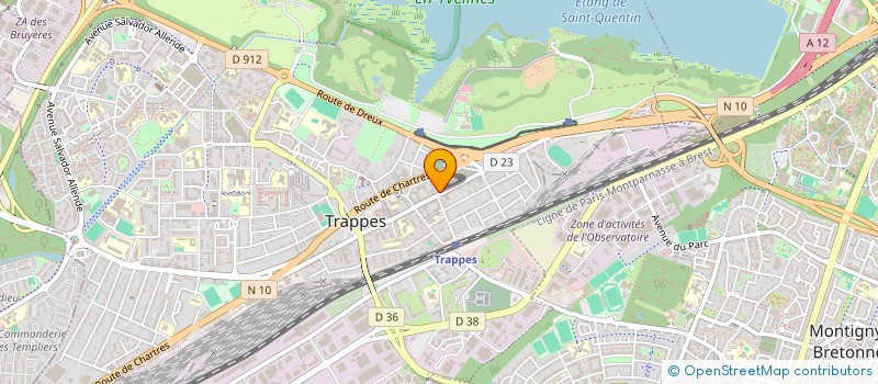 localisation de l'entreprise M.R.G.  TRAPPES