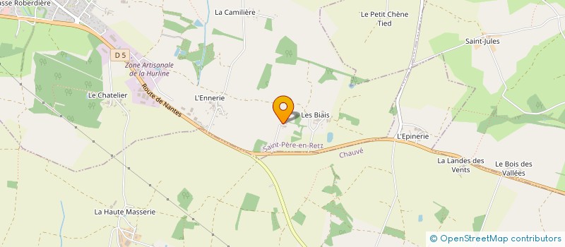localisation de l'entreprise M.R.G.V à CHAUMES-EN-RETZ
