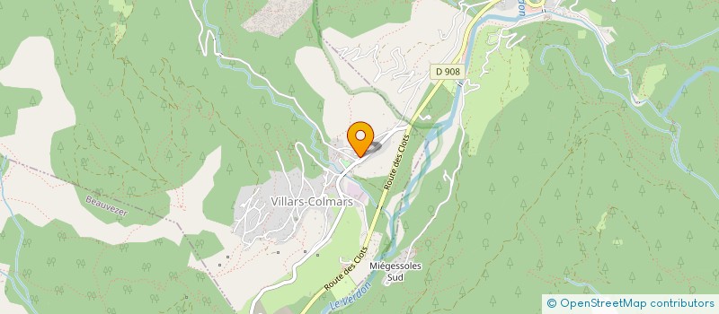 localisation de l'entreprise M.R. IMMO  VILLARS-COLMARS