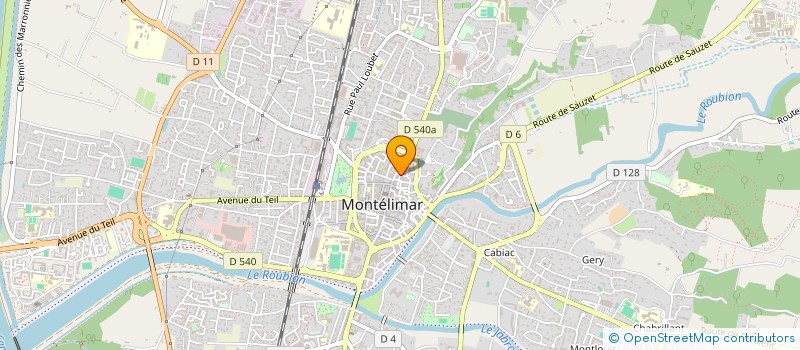 localisation de l'entreprise M.R.IMMOBILIER à MONTELIMAR