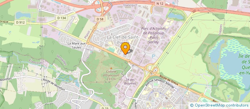 localisation de l'entreprise M.R. INGENIERIE à ELANCOURT
