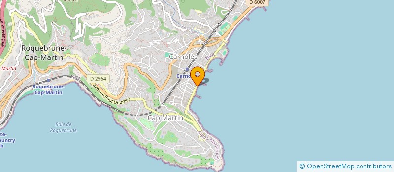 localisation de l'entreprise M.R. INTERNATIONAL à ROQUEBRUNE-CAP-MARTIN