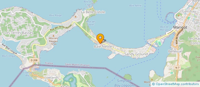 localisation de l'entreprise M.R. INVEST à SAINT MARTIN