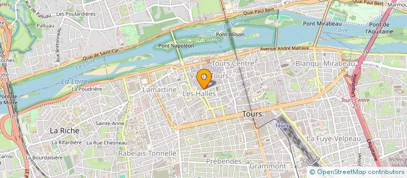 localisation de l'entreprise M R J à TOURS