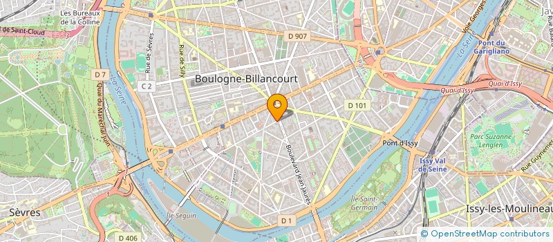 localisation de l'entreprise M.R.L RENOV à BOULOGNE-BILLANCOURT