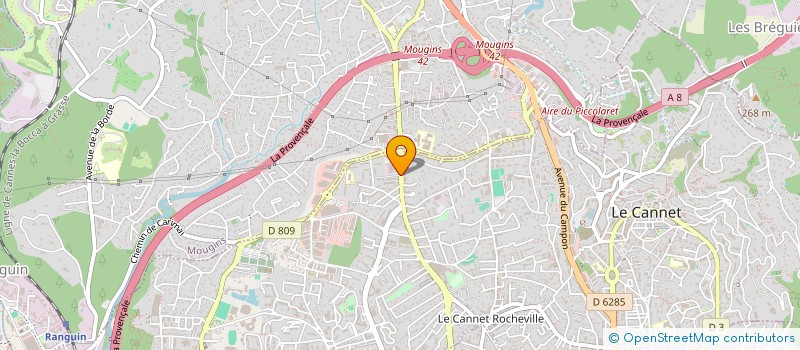 localisation de l'entreprise M.R.NETTOYAGE à LE CANNET