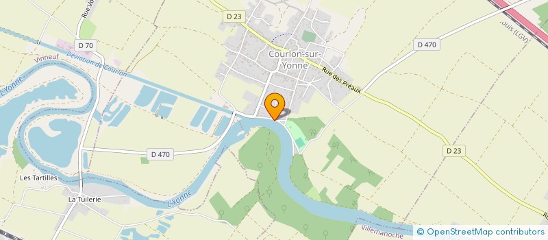 localisation de l'entreprise M.R.P. 89 à COURLON SUR YONNE