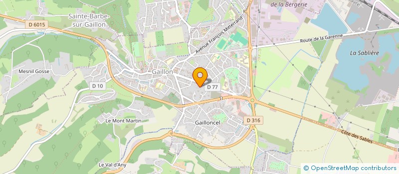 localisation de l'entreprise M.R.S  GAILLON