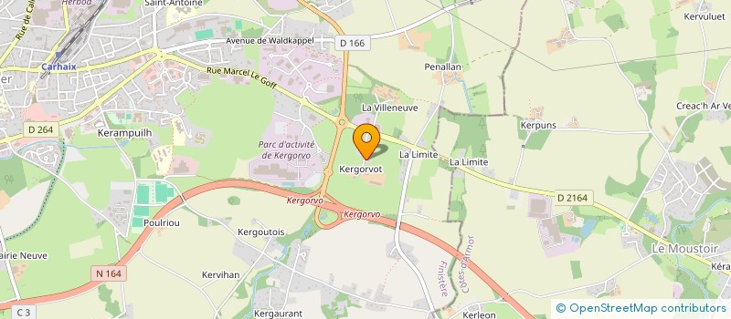 localisation de l'entreprise M.R.S à CARHAIX-PLOUGUER