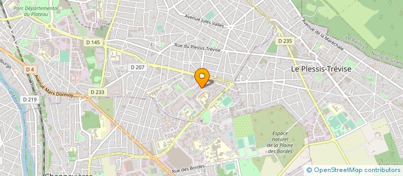localisation de l'entreprise M.R.S. à CHAMPIGNY-SUR-MARNE