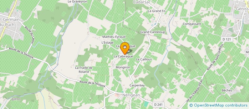 localisation de l'entreprise M.R.S.R.  NERIGEAN