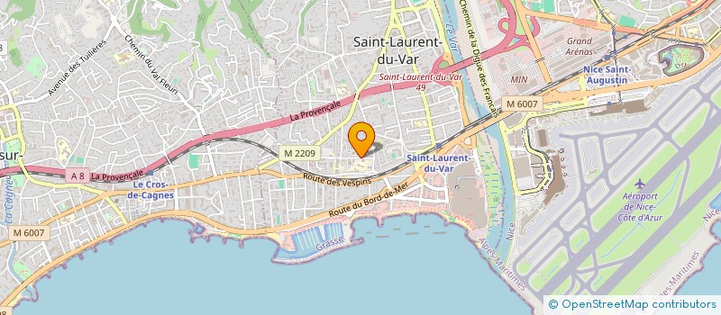 localisation de l'entreprise M R SARL à SAINT-LAURENT-DU-VAR