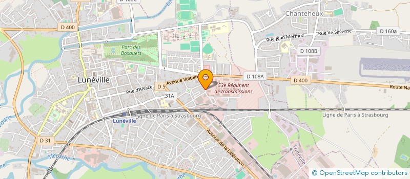 localisation de l'entreprise M-R SERVICES  LUNEVILLE