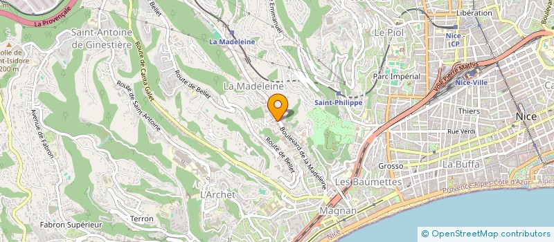 localisation de l'entreprise M.R SERVICES à NICE