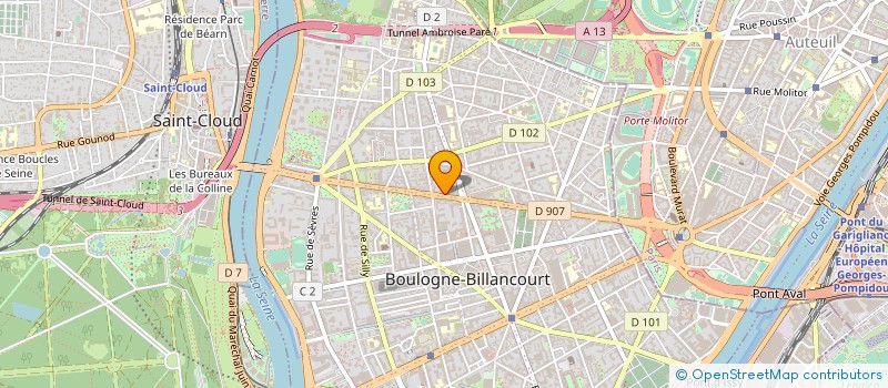 localisation de l'entreprise M.R STRATEGY à BOULOGNE-BILLANCOURT