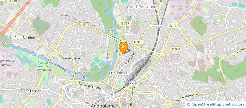 localisation de l'entreprise M.R.T à ANGOULEME