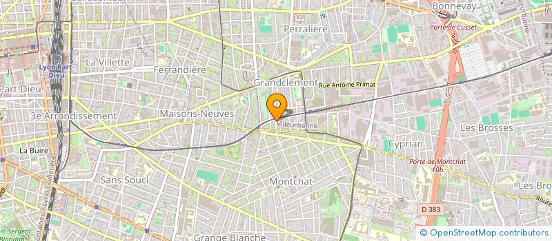 localisation de l'entreprise M.R.T  VILLEURBANNE