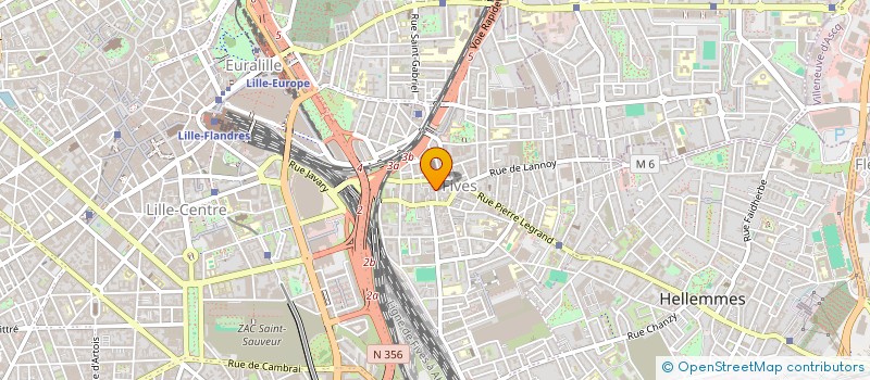 localisation de l'entreprise M.R. TECHNOLOGIES à LILLE